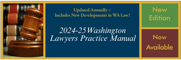 Washington Lawyers Practice Manual Washington Lawyers Practice Manual